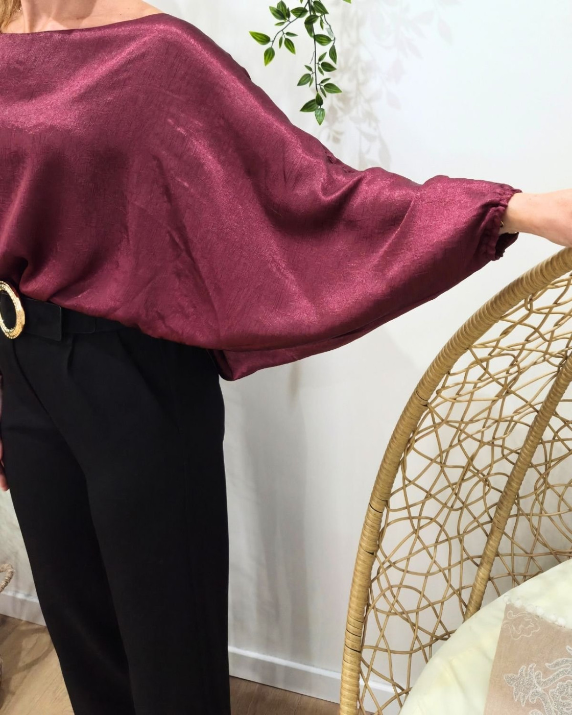 Blouse femme satinée Kélya