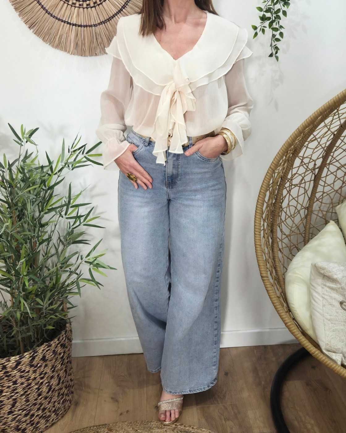 Blouse femme écrue Pya