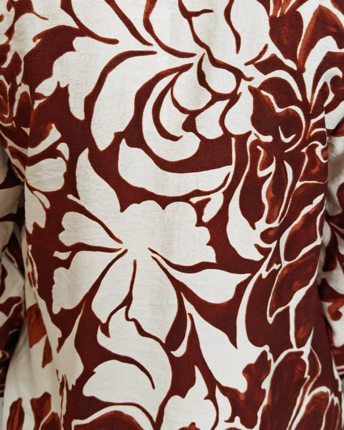 Blouse femme marron et beige Willa