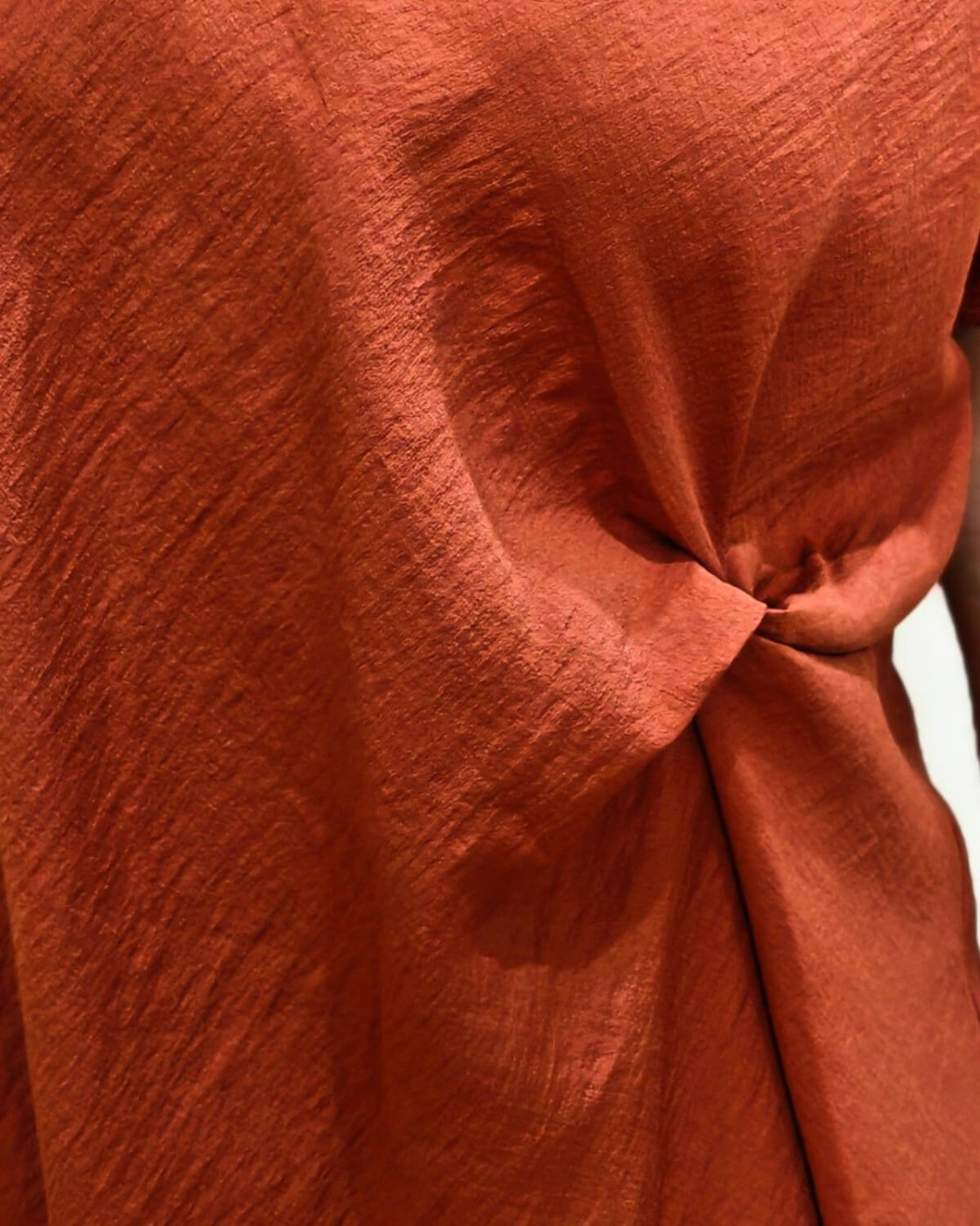 Blouse femme grande taille fluide nouée