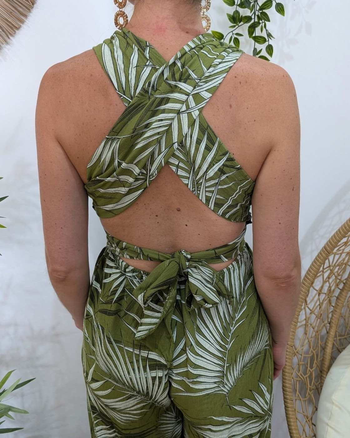 Combinaison femme feuillage Amaya