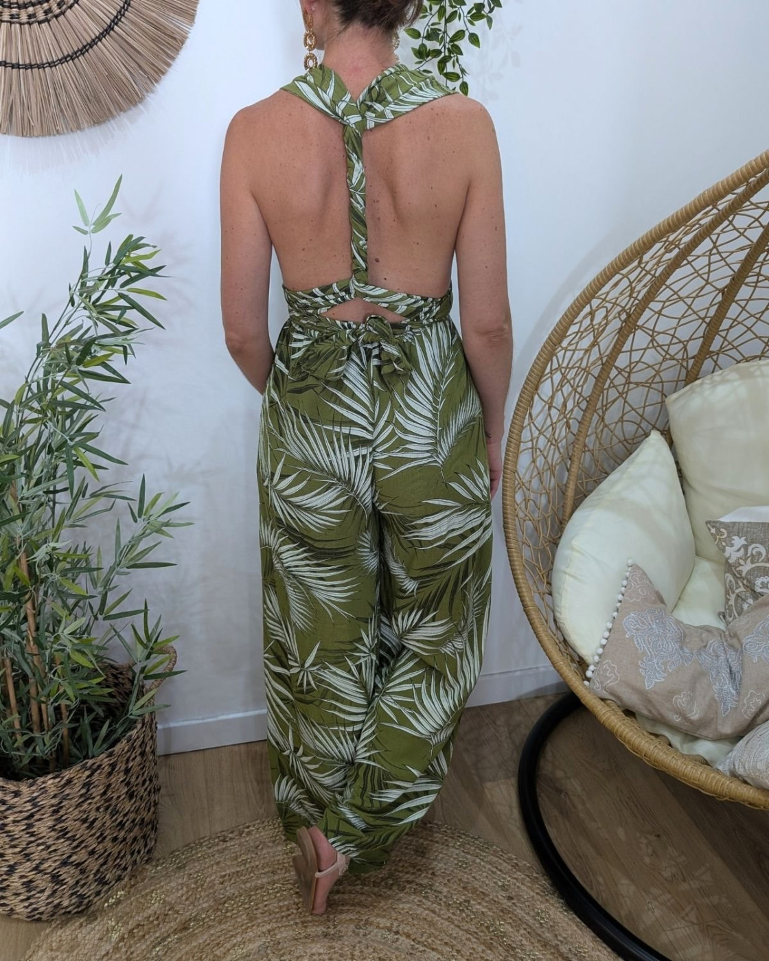 Combinaison femme feuillage Amaya