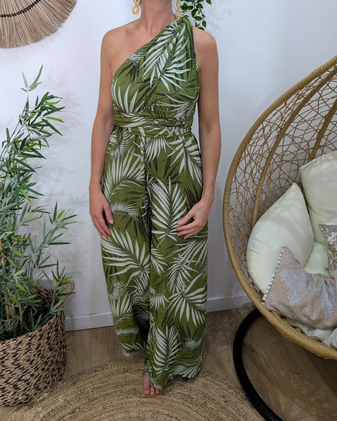 Combinaison femme feuillage Amaya