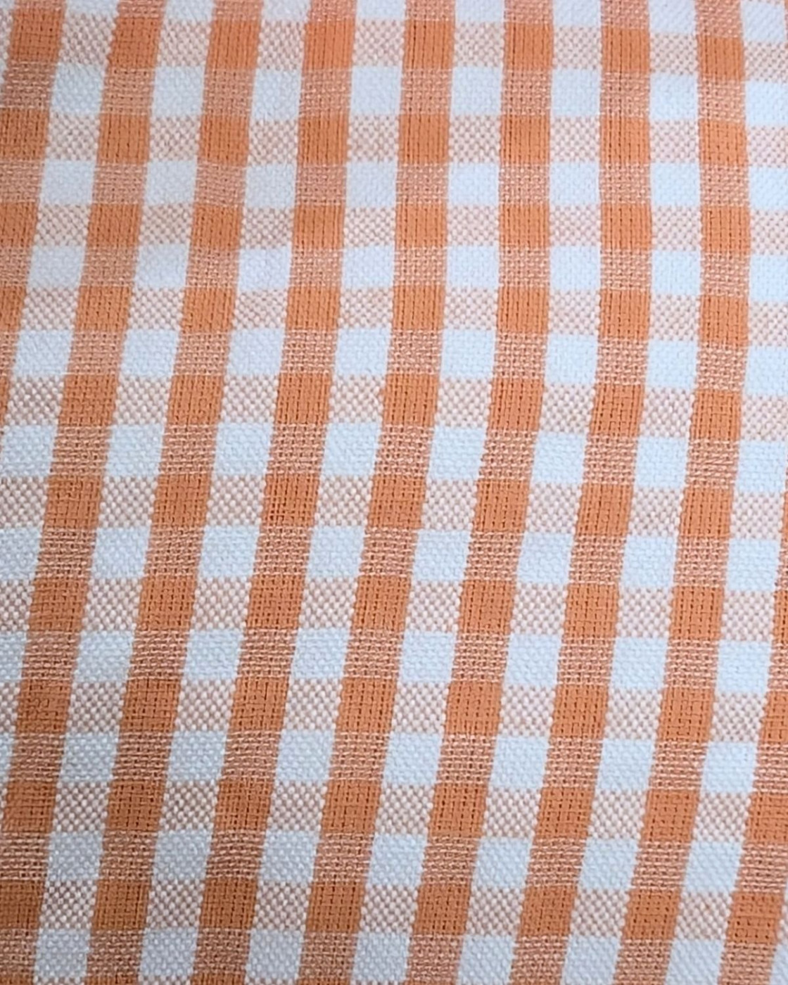 Chemisier femme vichy orange