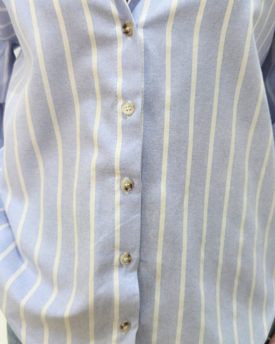 Chemisier femme rayé bleu et blanc Jessamie