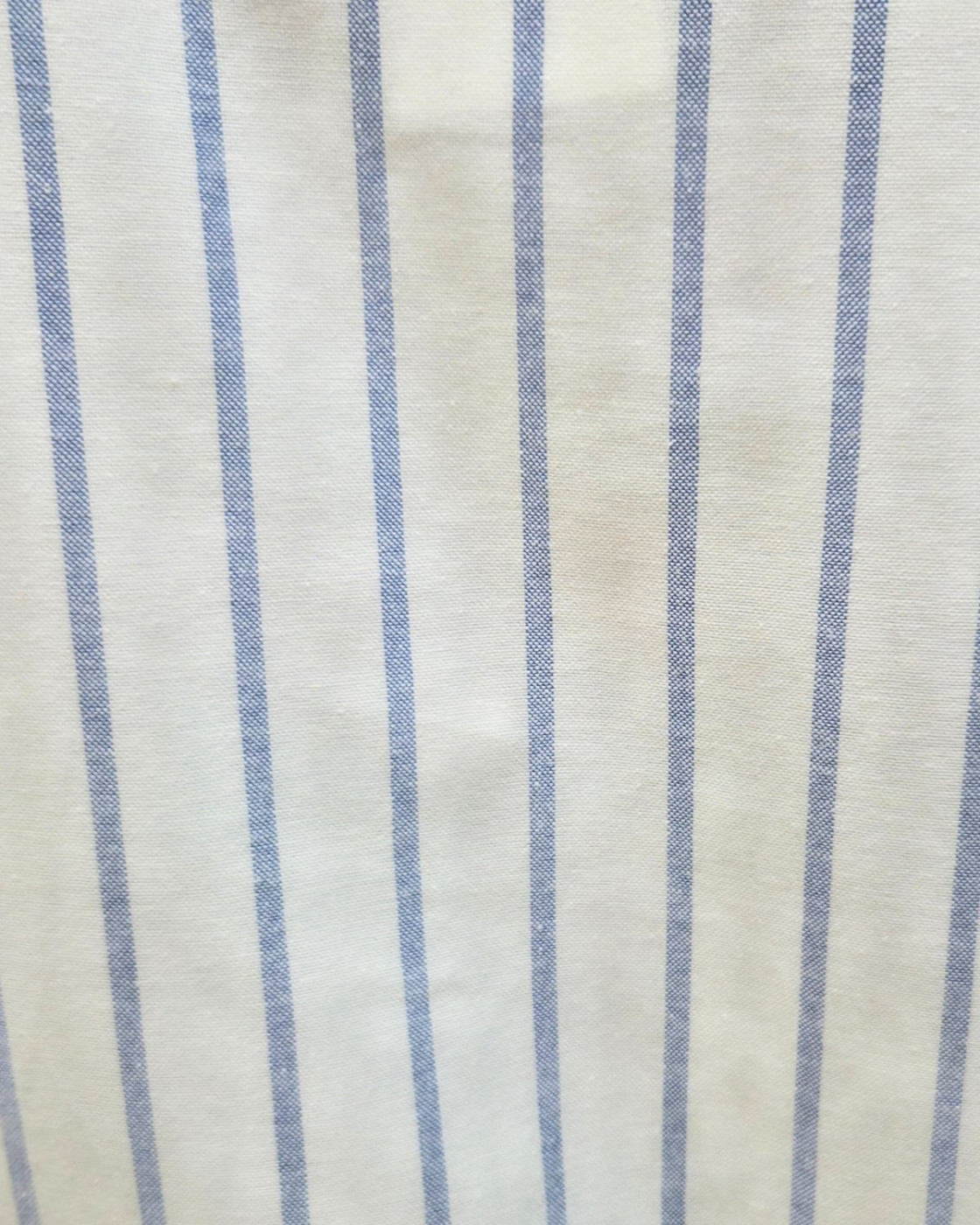 Chemisier femme rayé blanc et ciel broderies fleuries Inaya