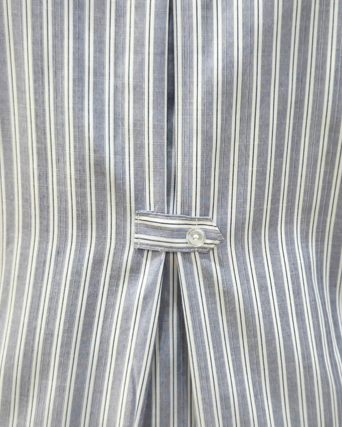 Chemisier femme oversize rayé col montant