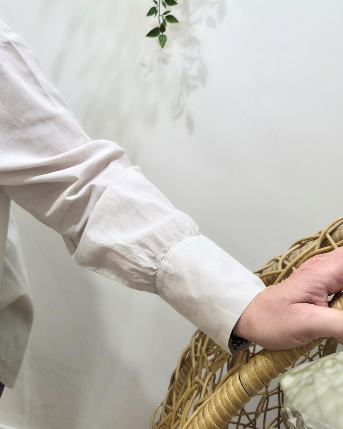 Chemisier femme oversize brodé à fleurs