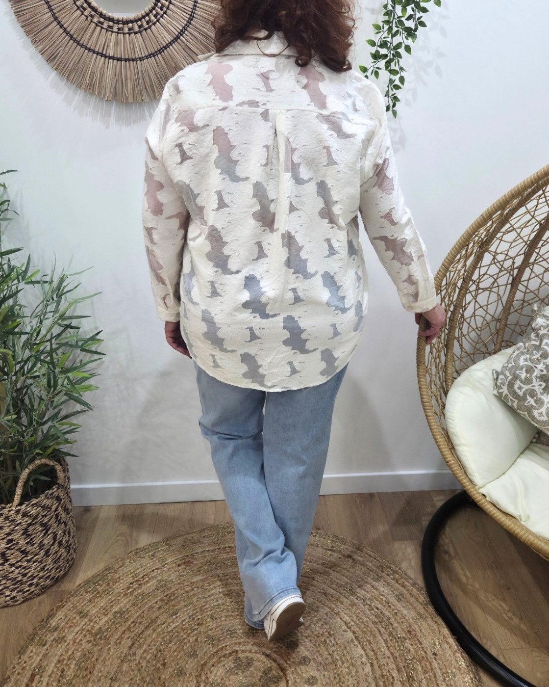 Chemisier femme oversize Raphy