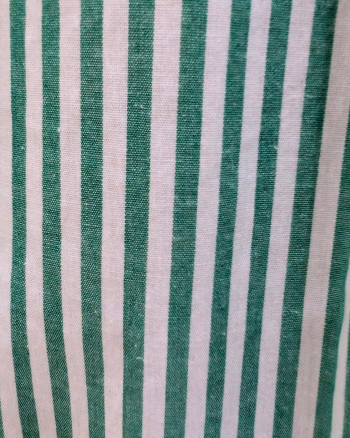 Chemisier femme rayé vert et blanc coeur doré