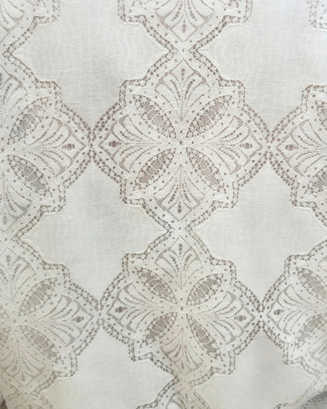 Chemisier court femme écrue dentelle