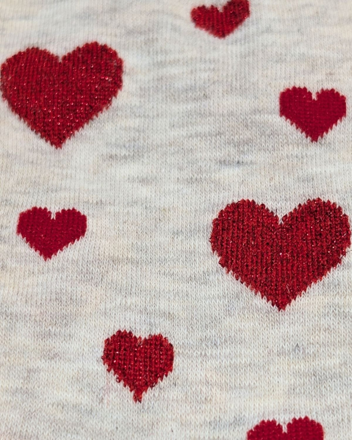 Chaussettes coeurs pailletés