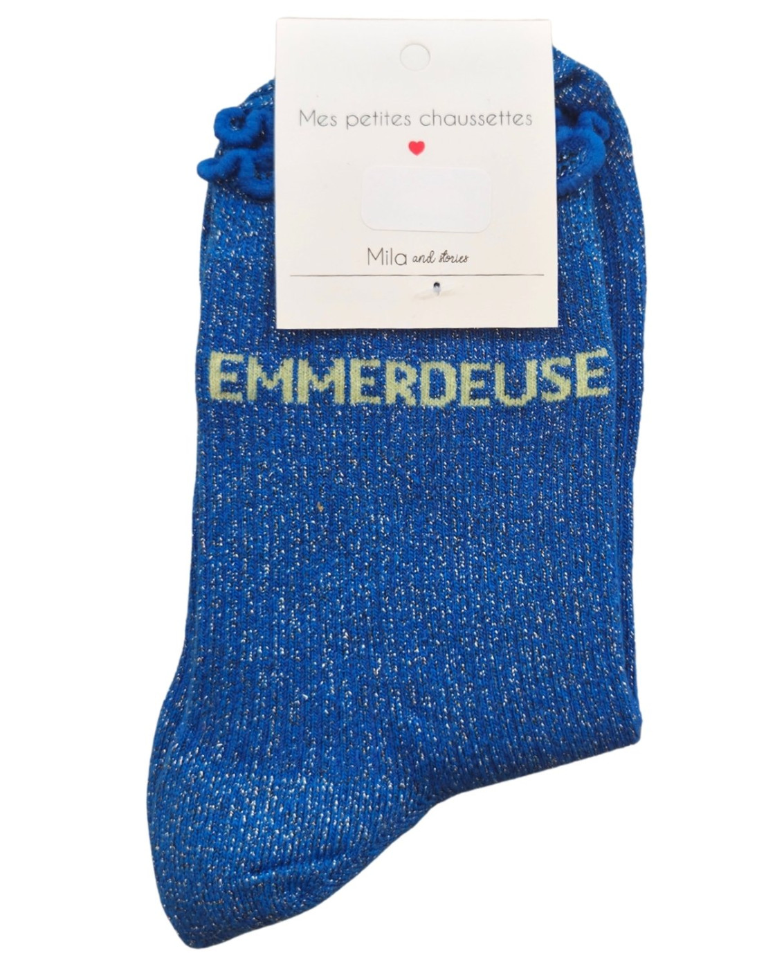Chaussettes à paillettes EMMERDEUSE