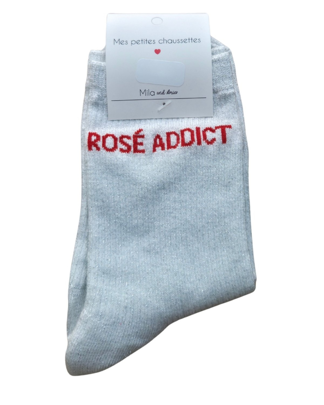 Chaussettes à paillettes ROSE ADDICT
