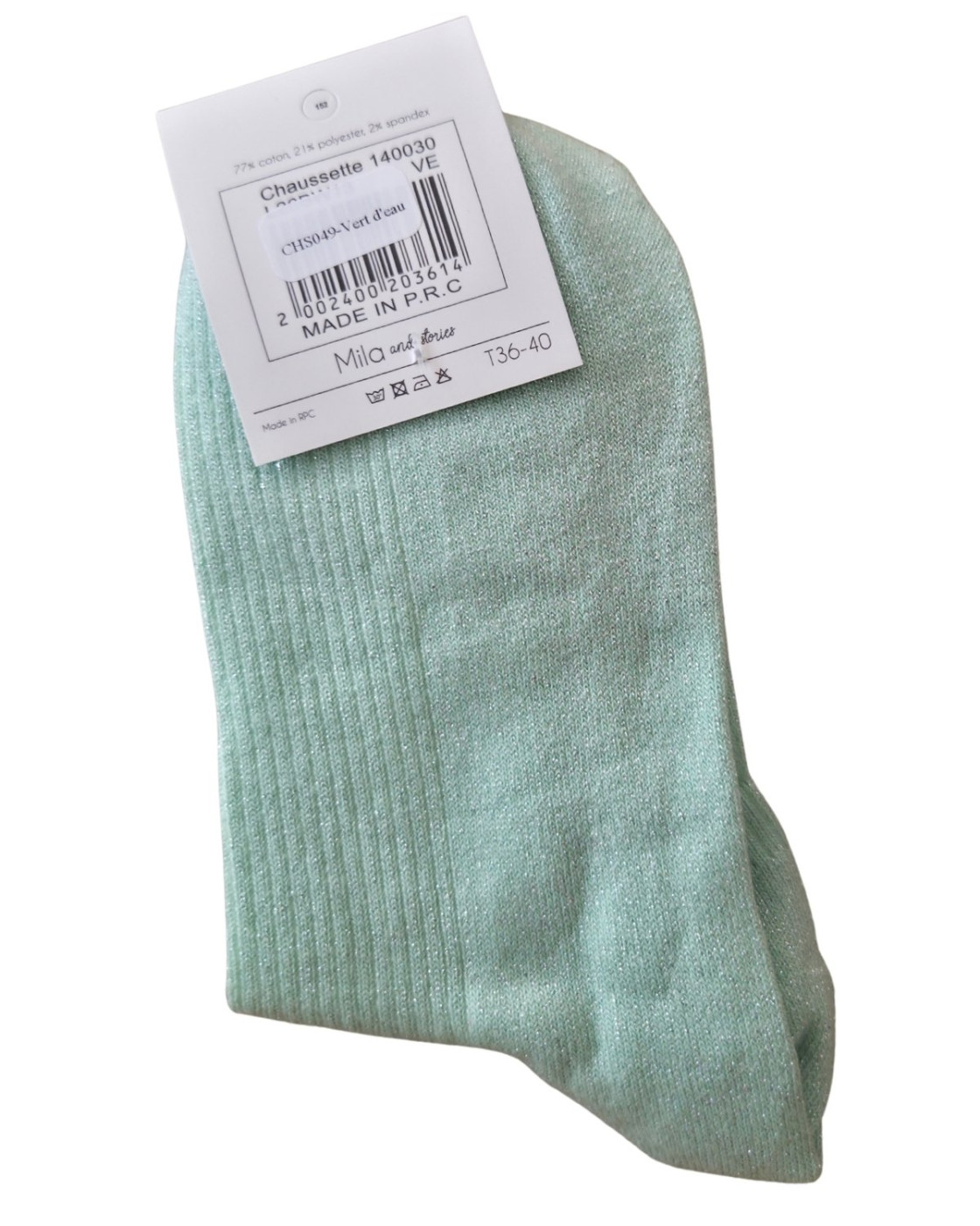 Chaussettes à paillettes TEAM RALEUSE