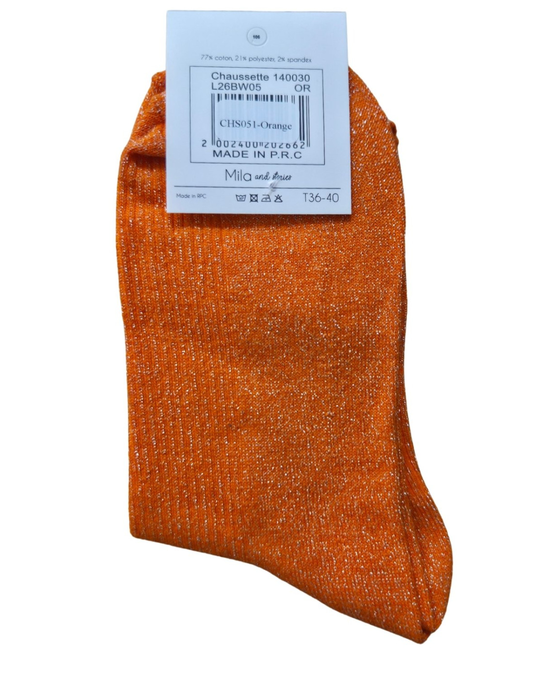 Chaussettes à paillettes MADAME CONNASSE