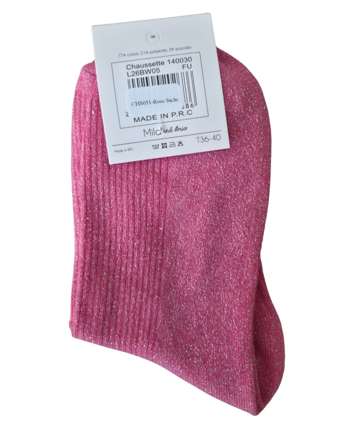 Chaussettes à paillettes MADAME CONNASSE