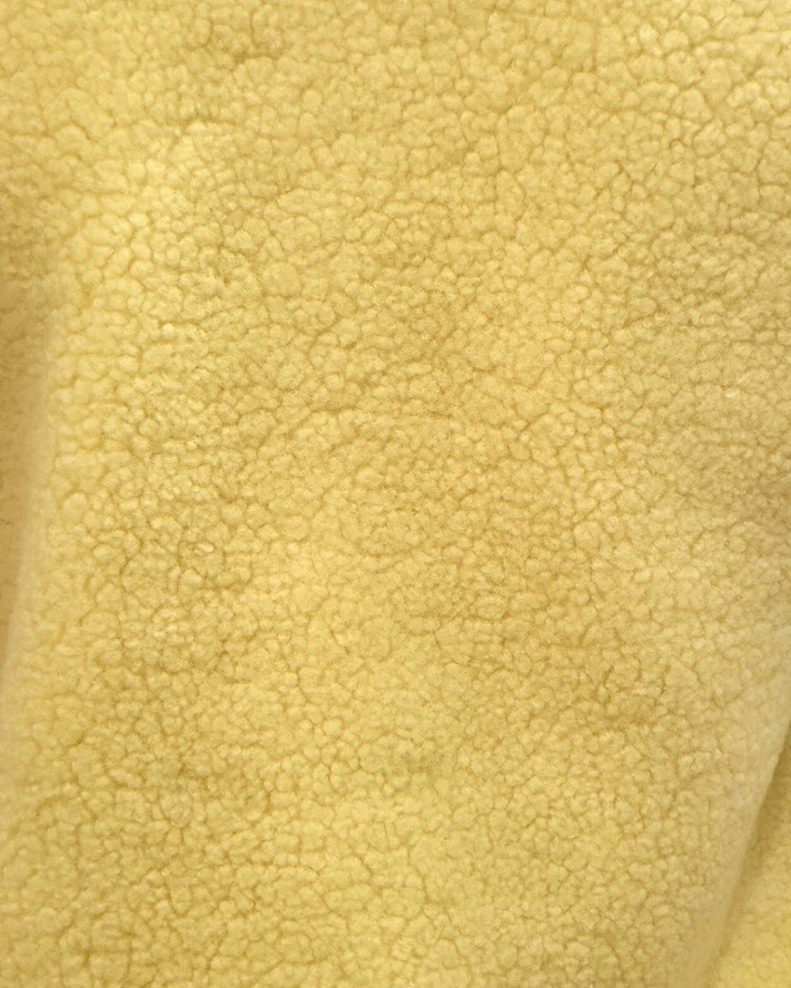 Gilet femme sans manche bouclettes jaune Alya