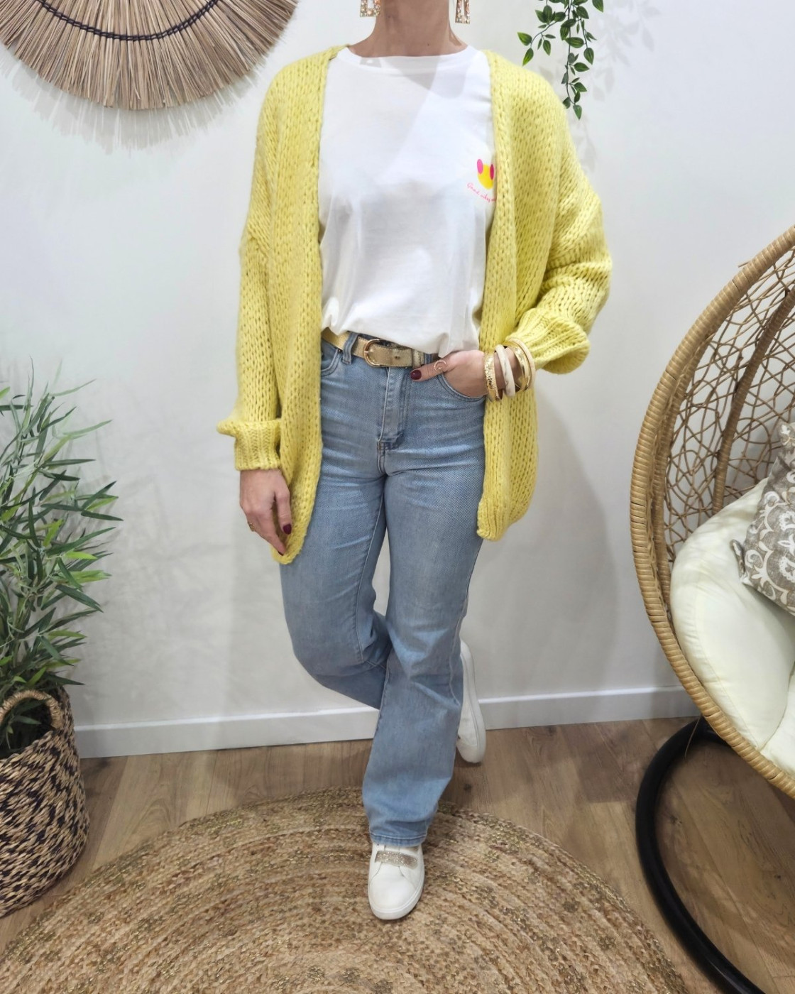 Gilet grosse maille femme Melora