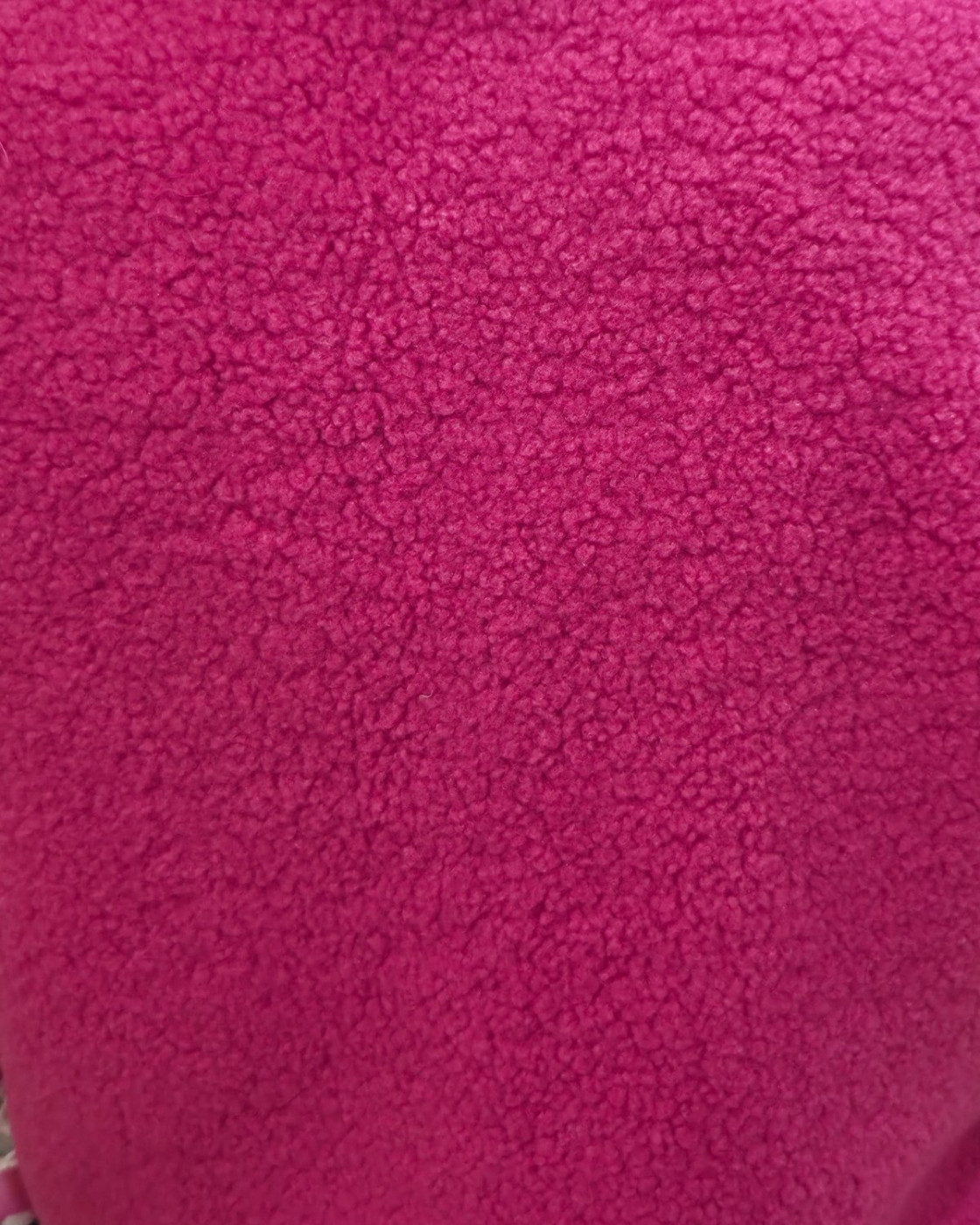 Gilet femme sans manche bouclettes rose fuchsia Alya