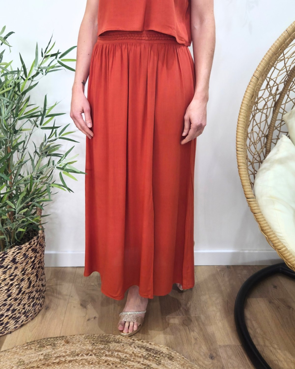 Ensemble femme torsadé Terracotta Serafina