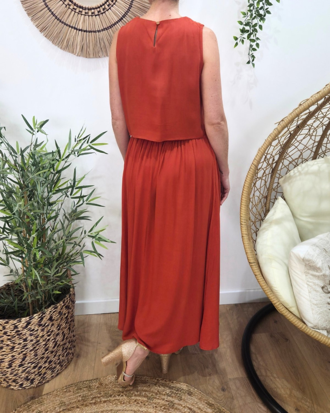 Ensemble femme torsadé Terracotta Serafina