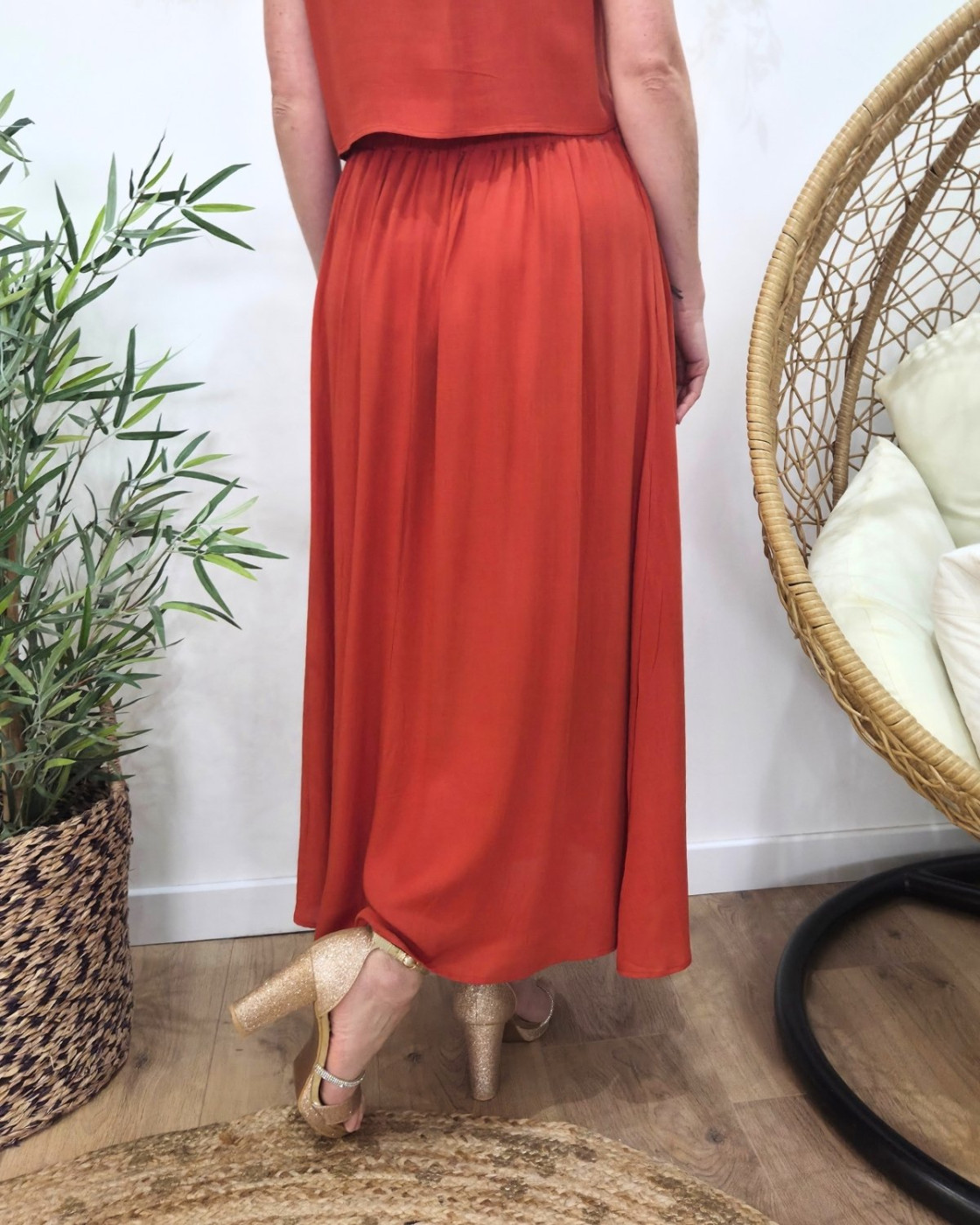 Ensemble femme torsadé Terracotta Serafina