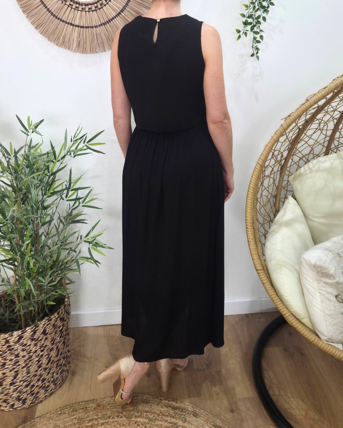 Ensemble femme torsadé noir Serafina