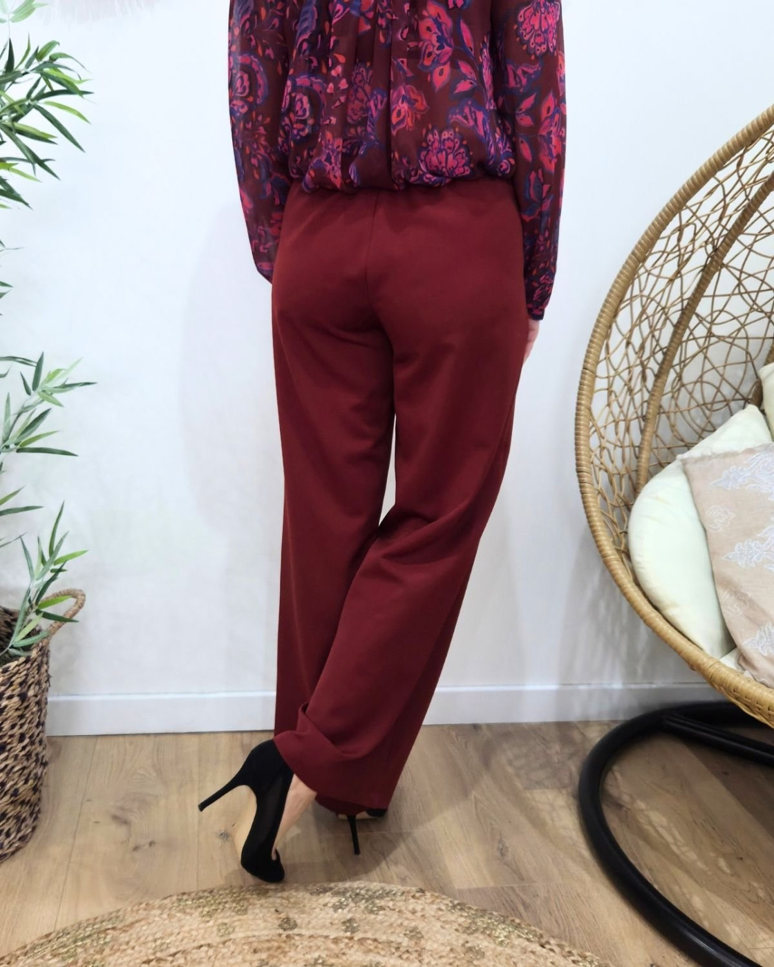 Pantalon femme Terracotta fluide Zéa