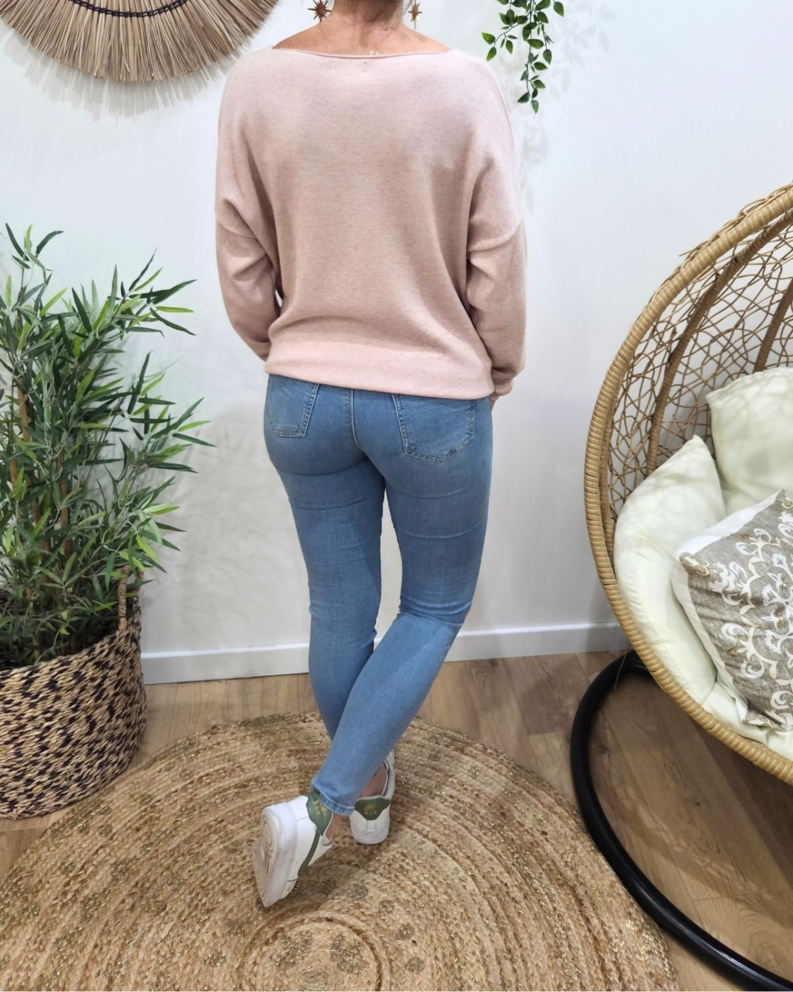 Jean femme bleu clair skinny push up