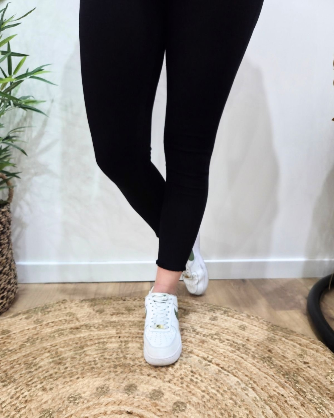 Pantalon femme marine skinny 7/8