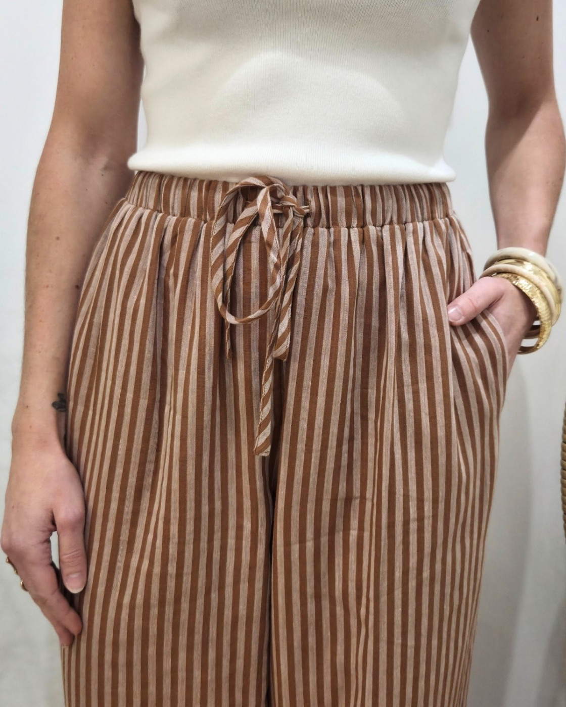 Pantalon femme rayé Ginger