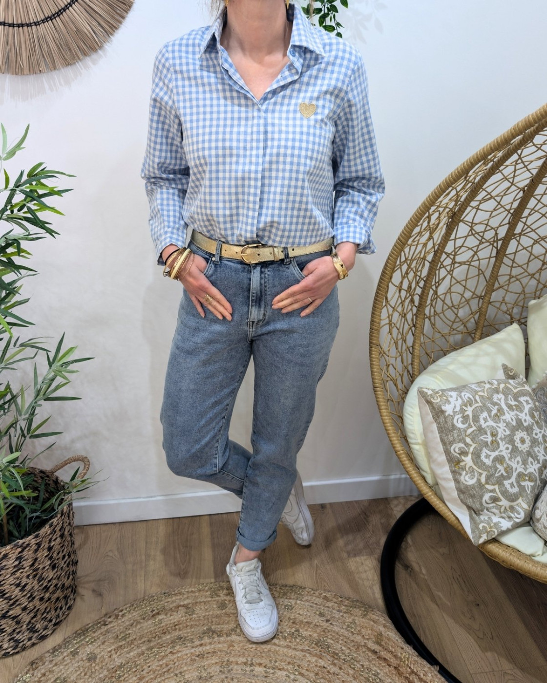 Jean femme mom vintage