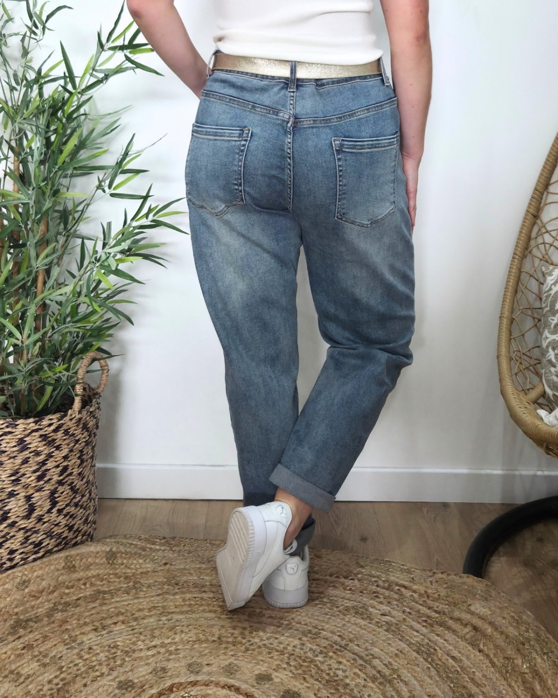 Jean femme mom vintage
