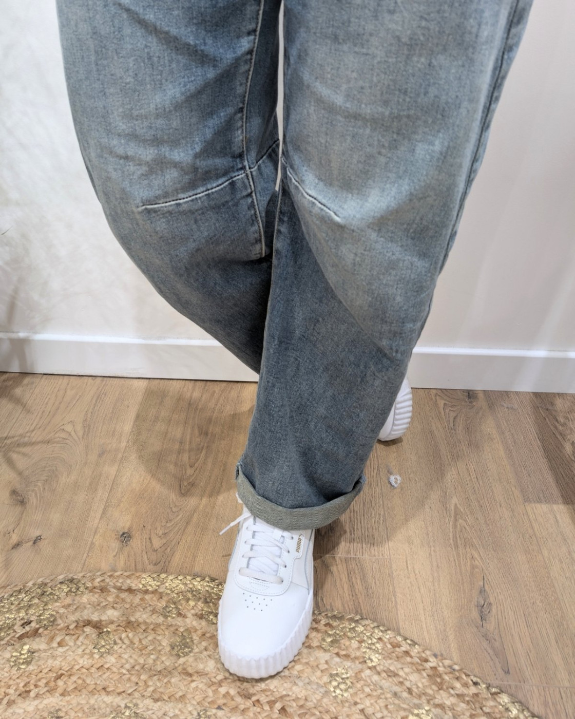 Jean barrel femme vintage