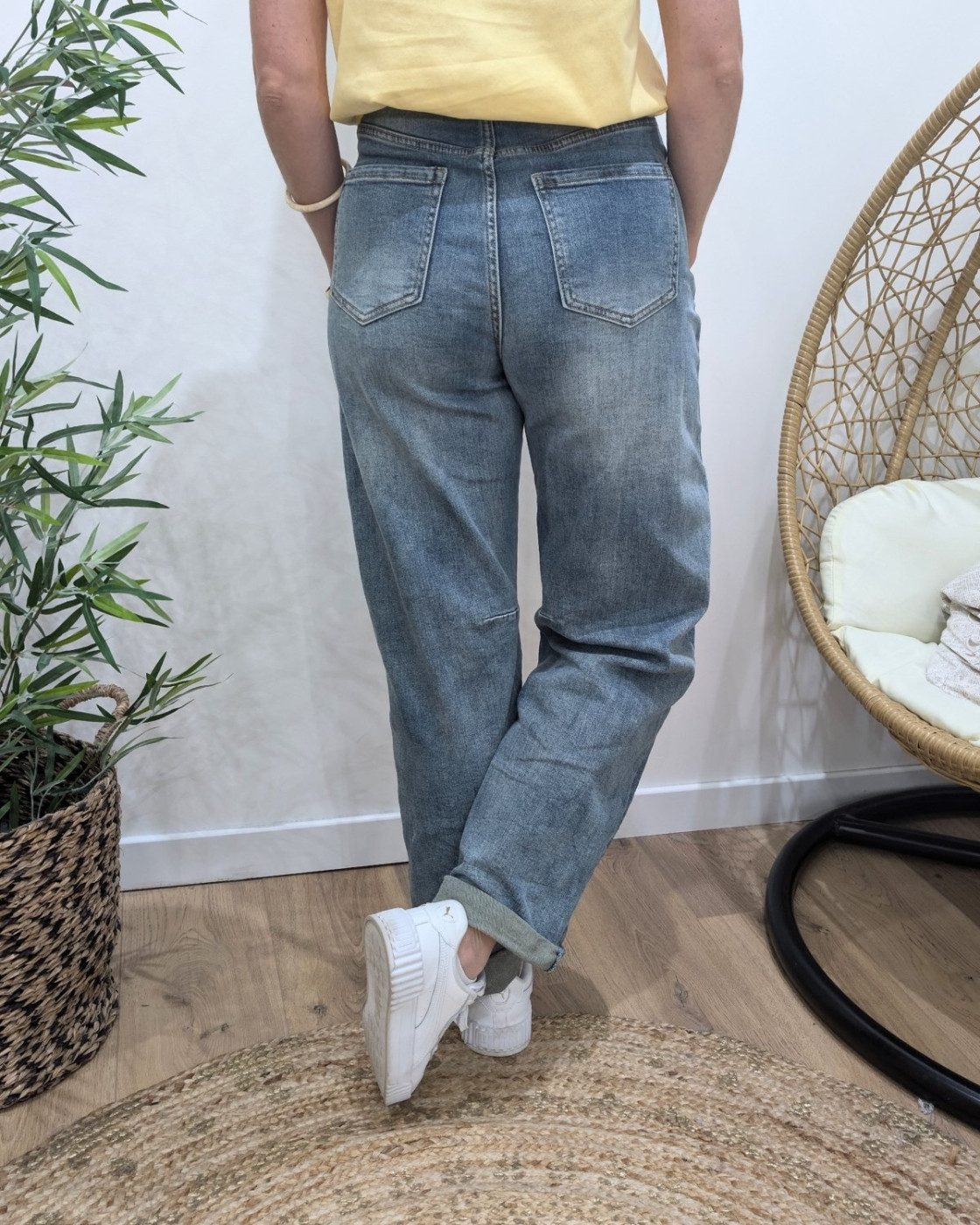 Jean barrel femme vintage