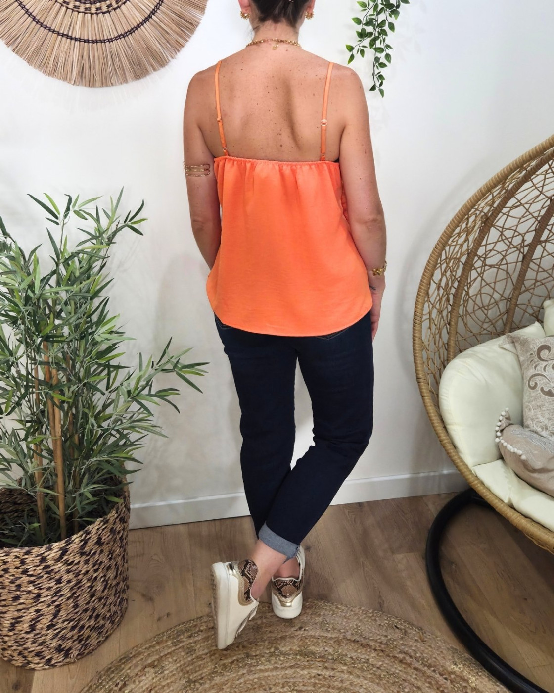Jean femme mom bleu foncé Antonia
