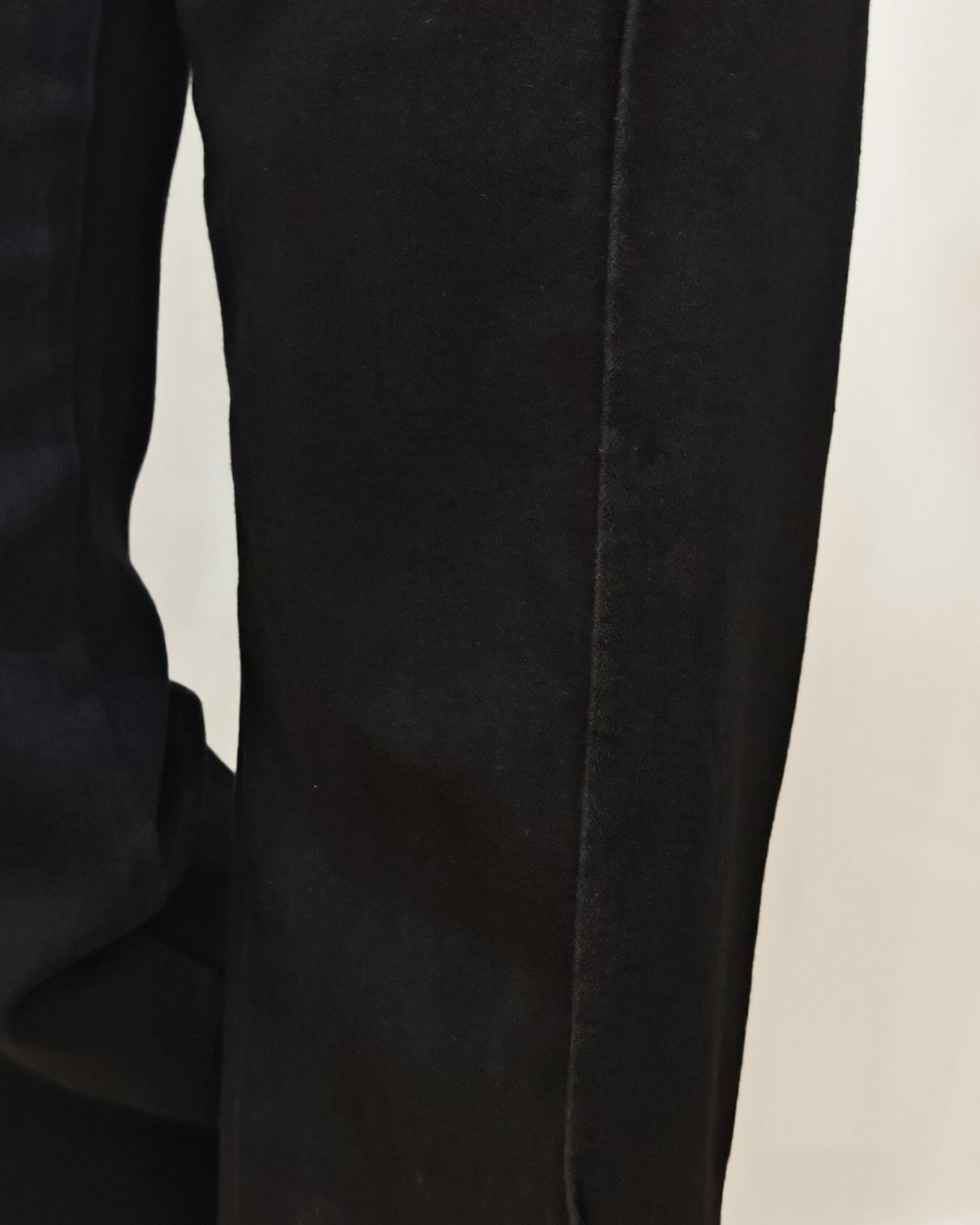 Jean femme Palazzo noir coupe confort