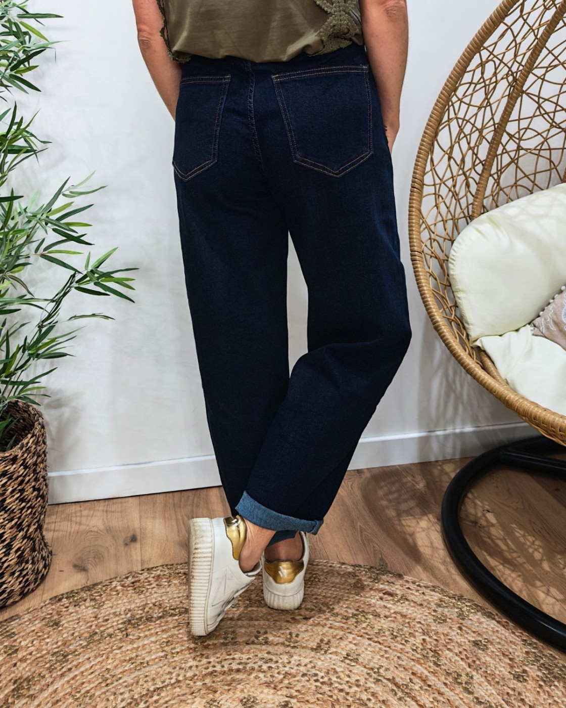Jean femme balloon brut Eira