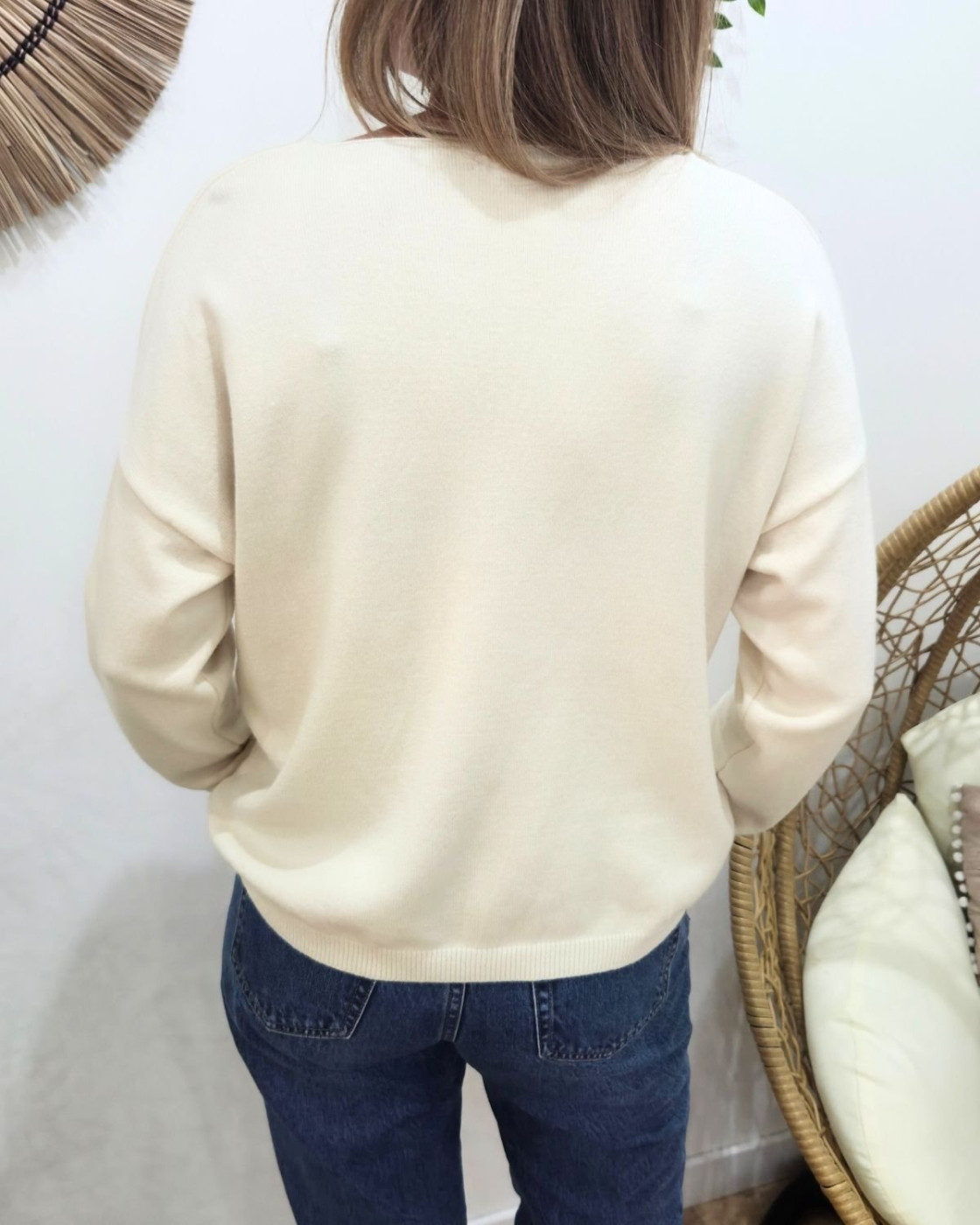 Pull femme uni Amarys