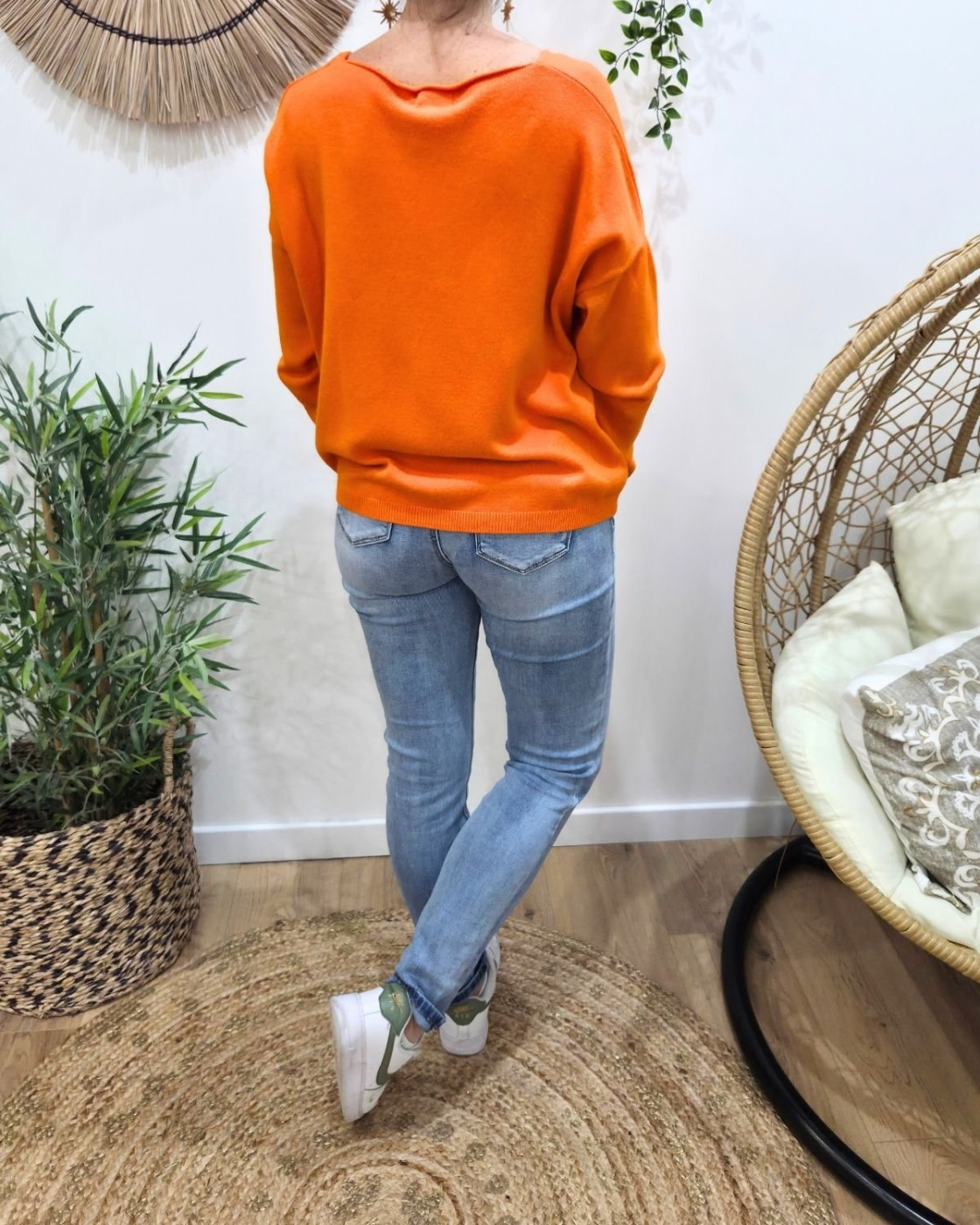 Pull femme uni Amarys