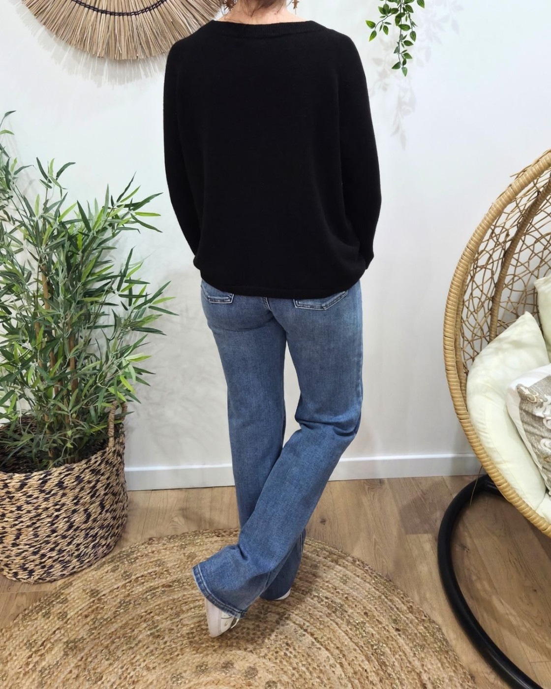 Pull femme LOVE YOU pailleté col rond