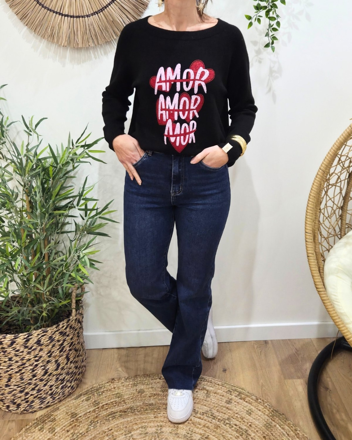 Pull femme AMOR AMOR MOR
