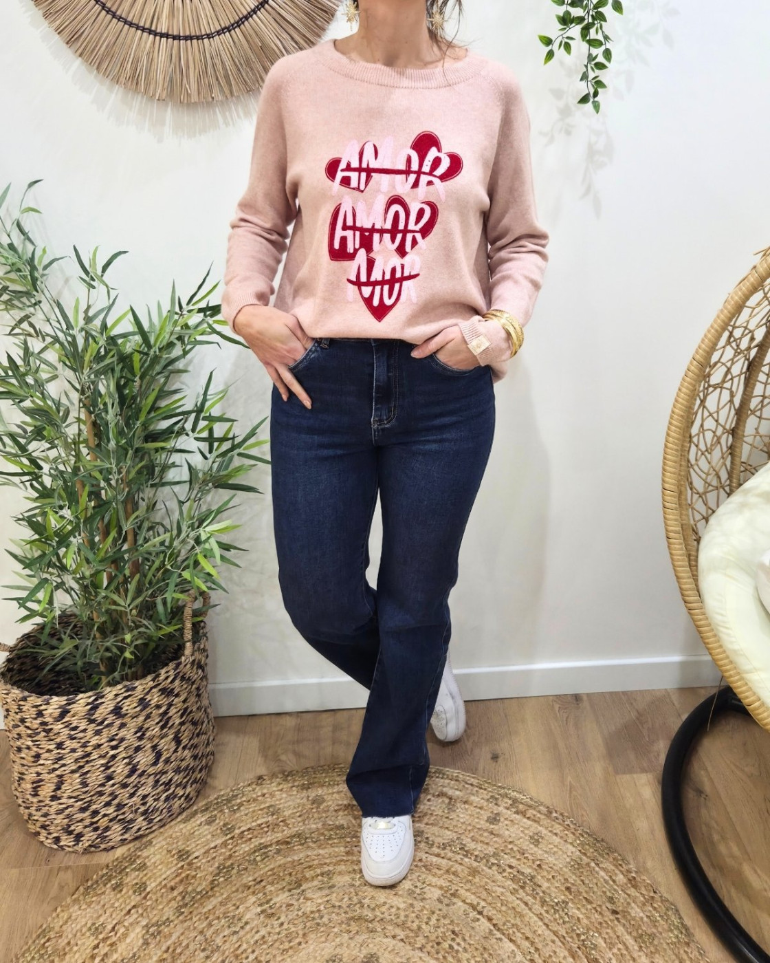 Pull femme AMOR AMOR MOR