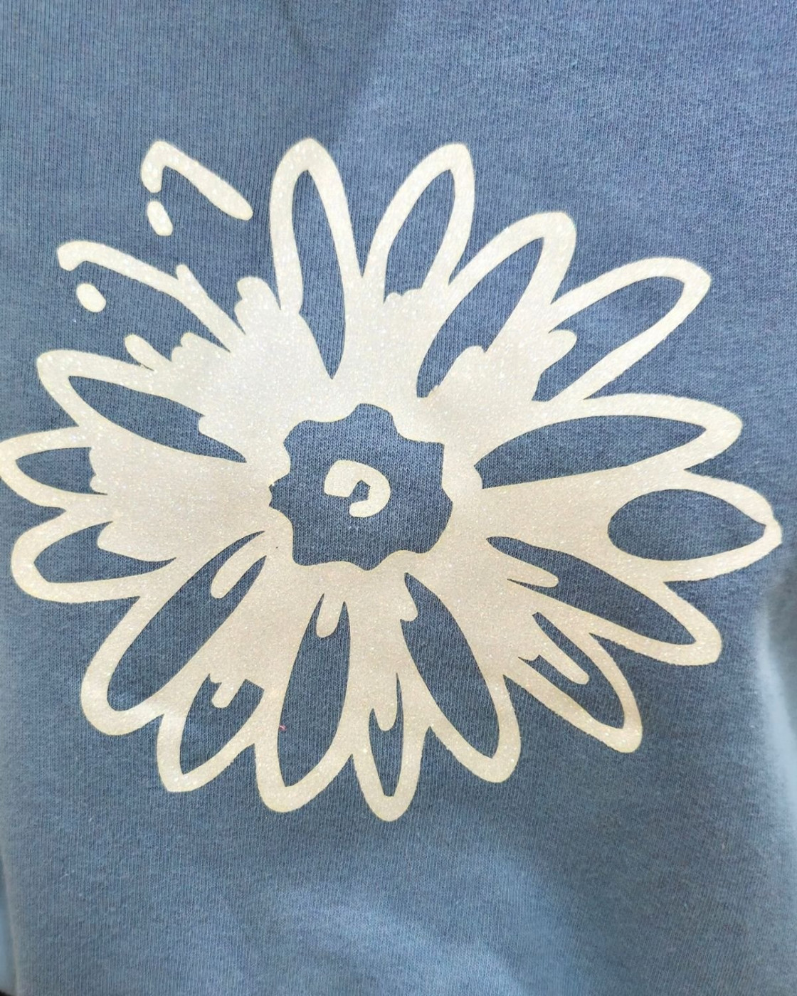 Pull sweat femme fleur paillettes