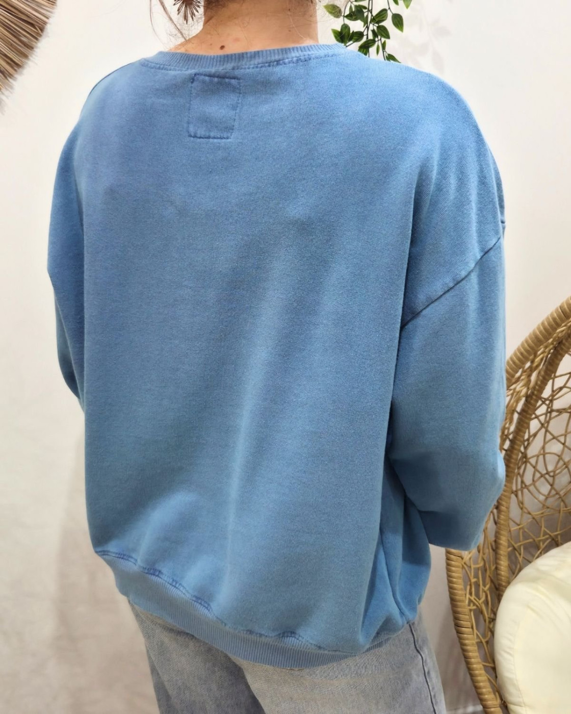 Pull sweat femme fleur paillettes