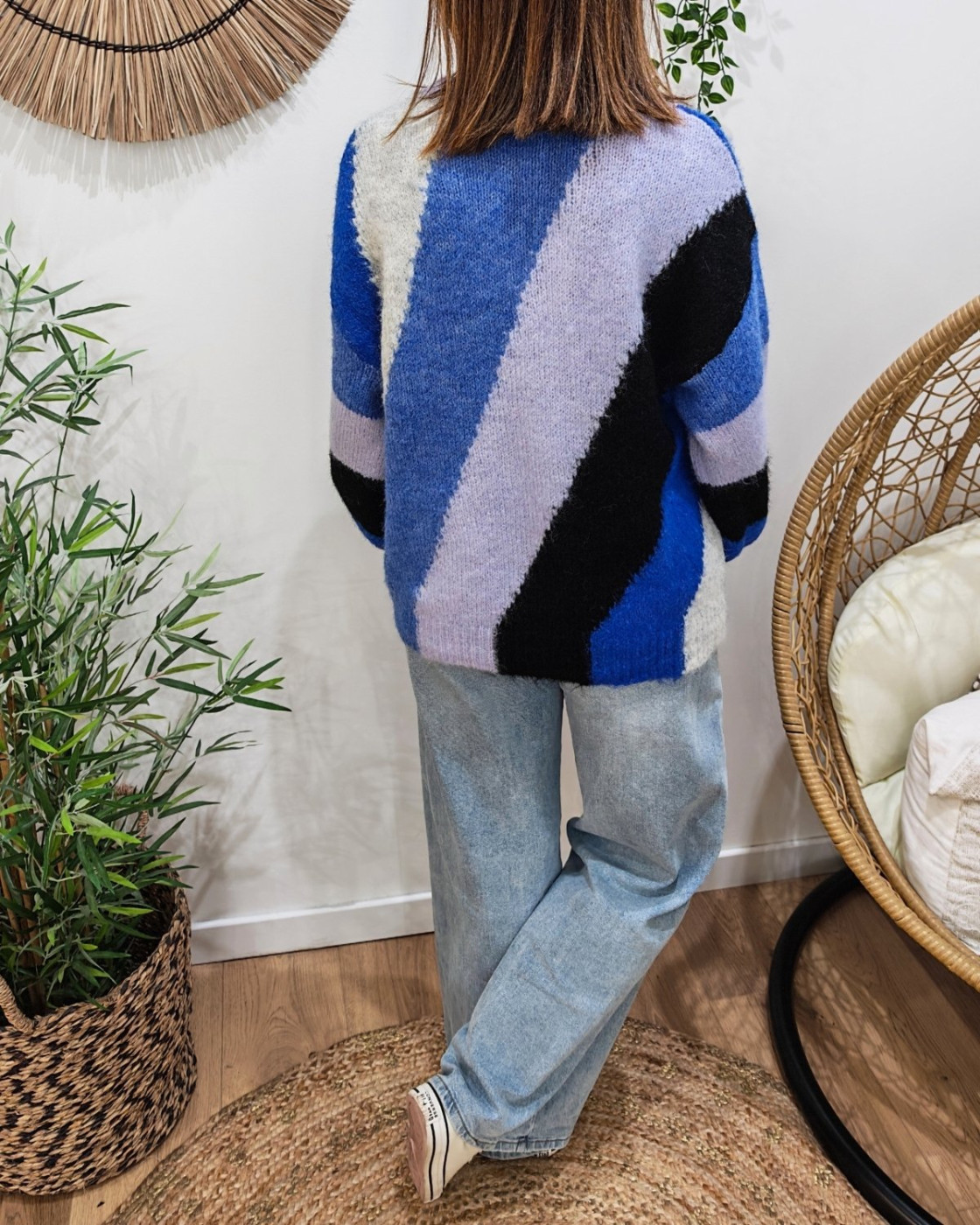 Pull femme à rayures Roxane