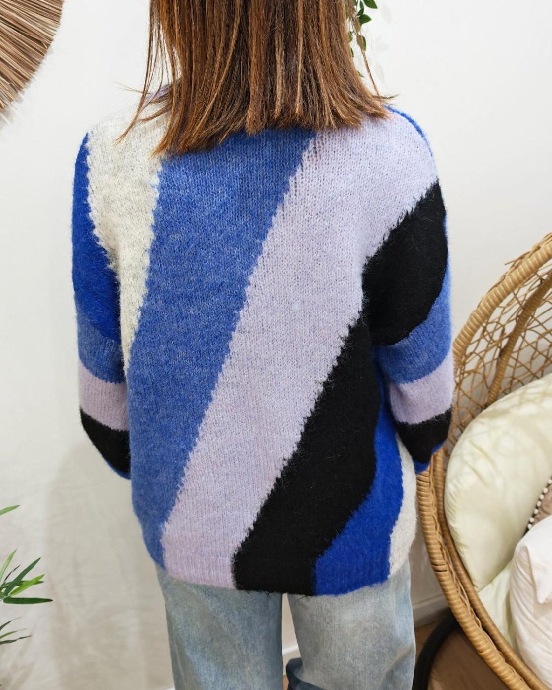 Pull femme à rayures Roxane