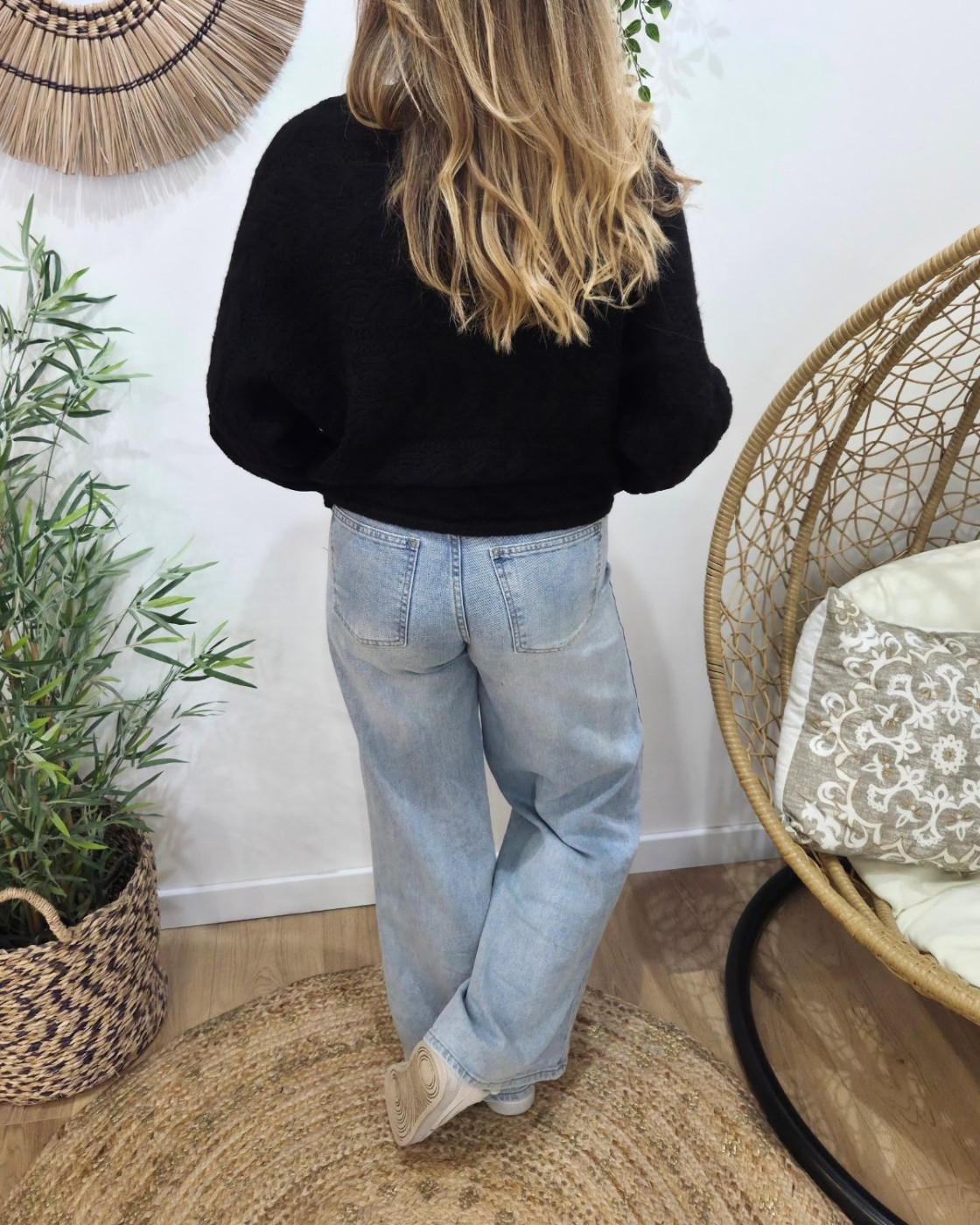 Pull femme torsadé Célendine