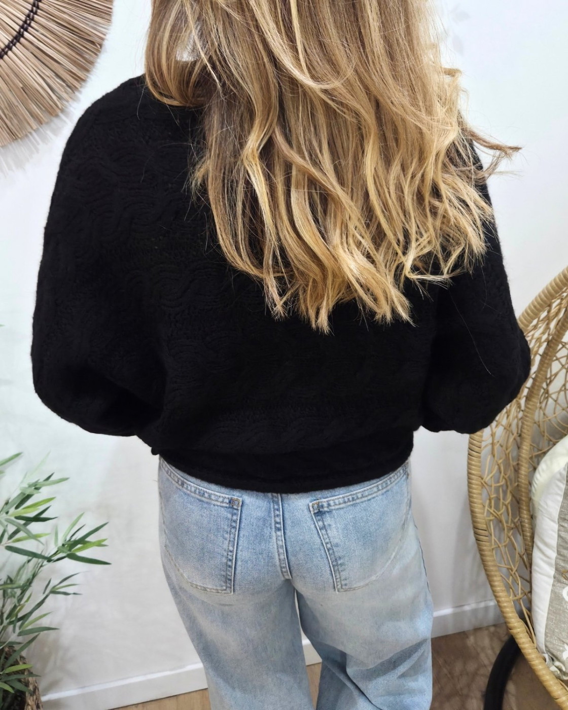 Pull femme torsadé Célendine